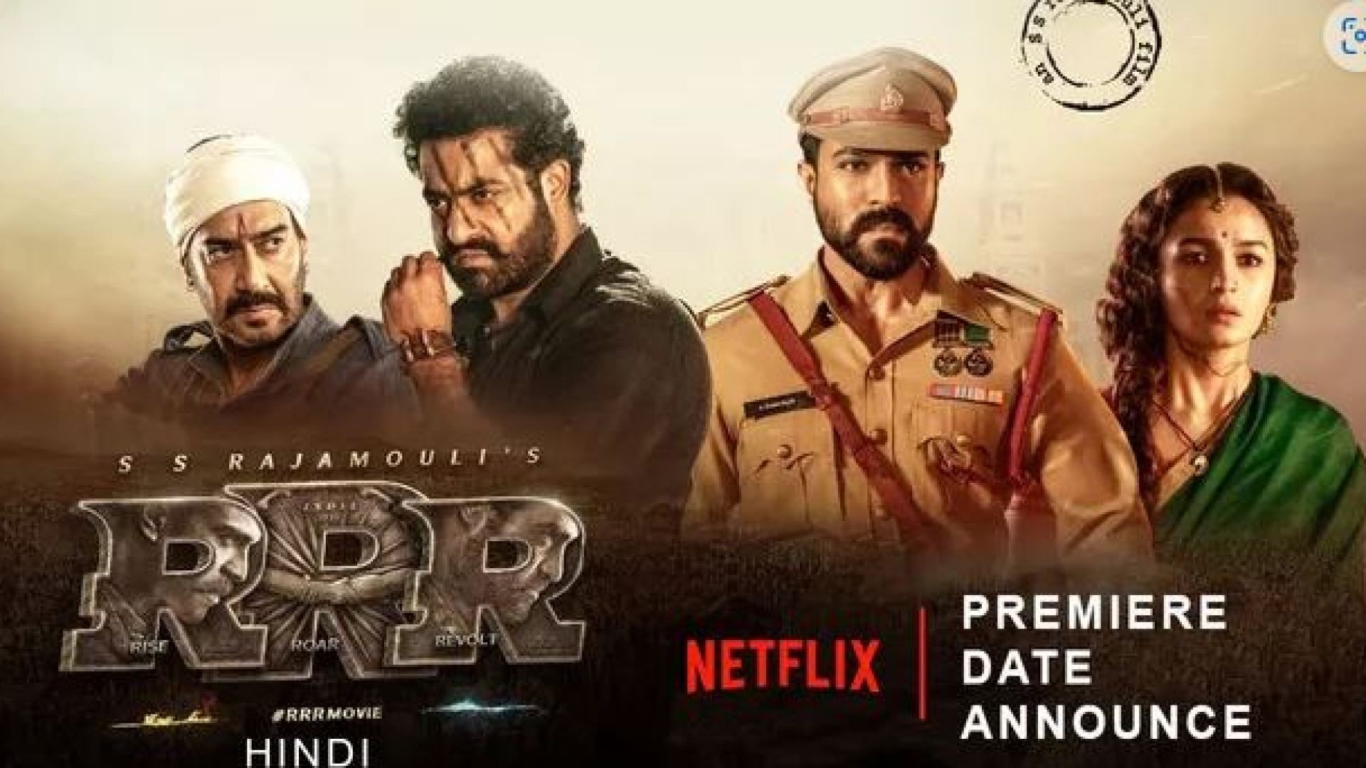 RRR (2022) Hindi Dubbed ORG Netflix WEB-DL 480p